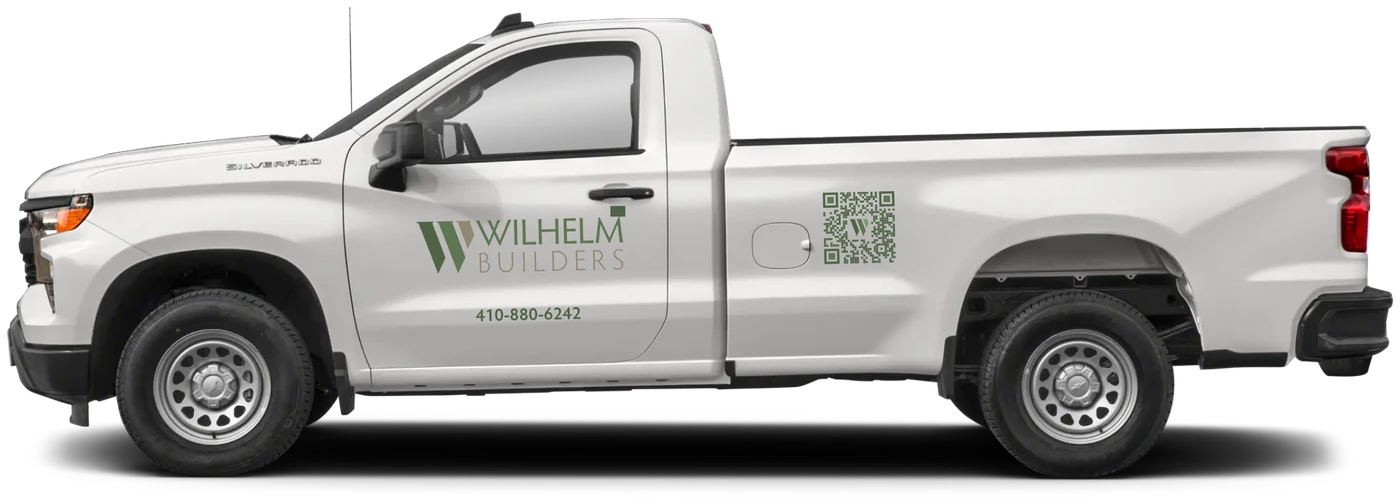 Silverado with the supplied Wilhelm Builders wrap design